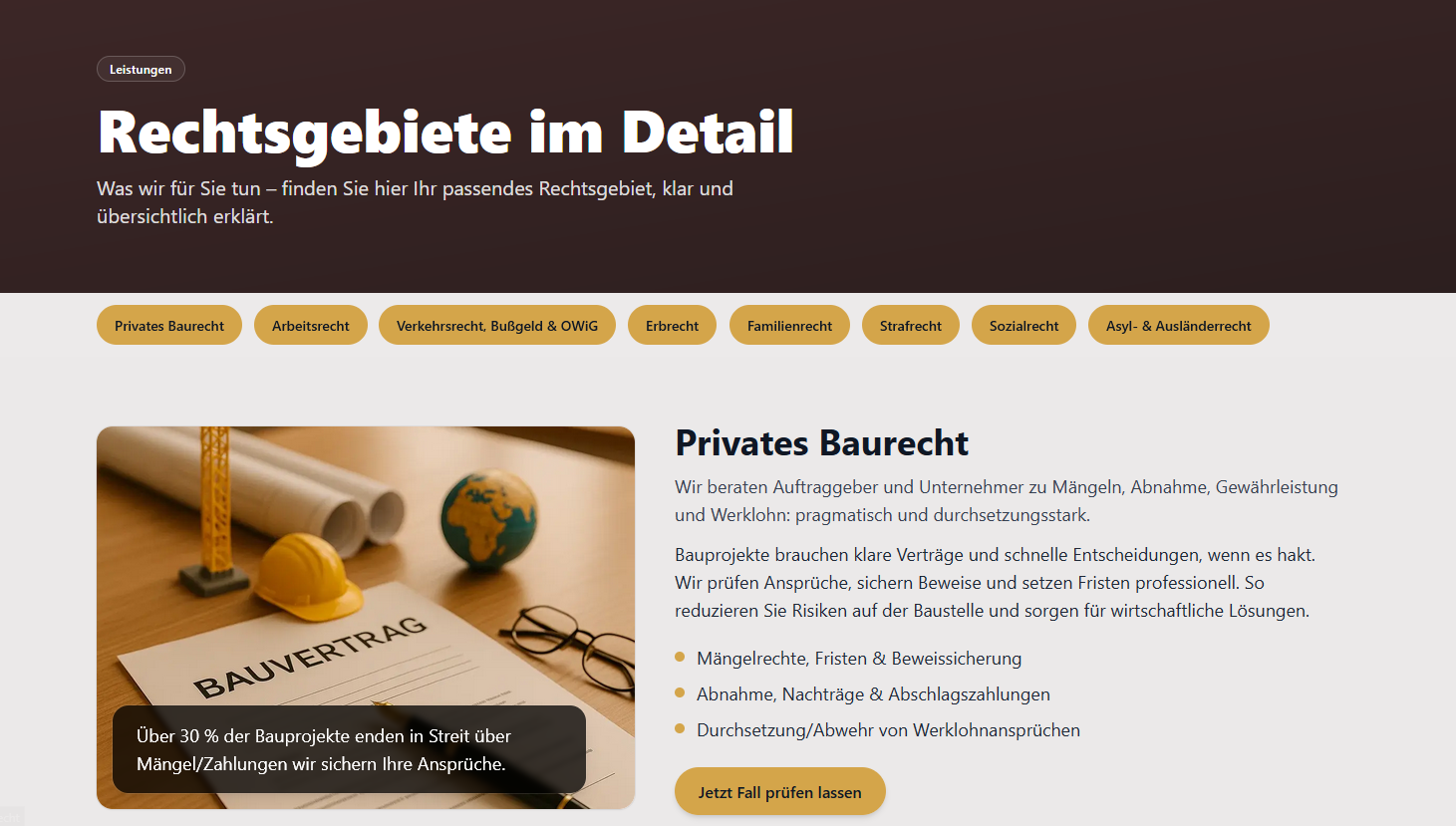 Rechtgebiete – Nachher